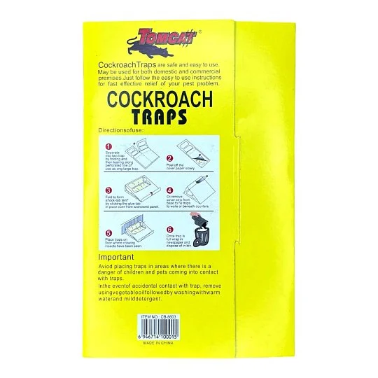 Клеевая ловушка от тараканов 6 шт желтая, Tomcat - Фото 2