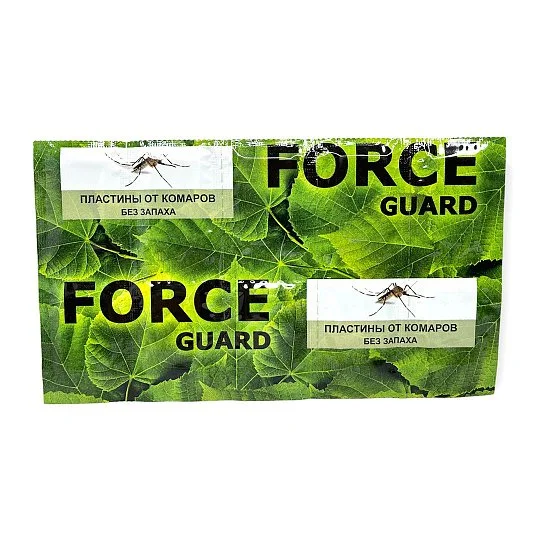 Пластины от комаров без запаха 10 шт, Force Guard