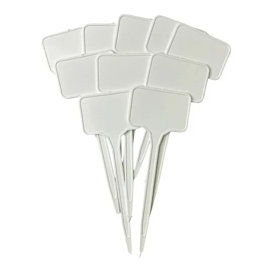 Таблички садовые 15 см белые, 10 шт