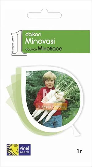 Редька Міновасе дайкон 1 г біла рання, Vinel' Seeds