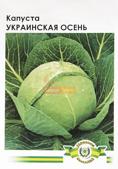 Капуста Украинская осень 10 г белокочанная поздняя, Империя семян