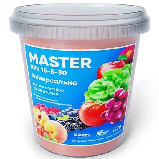 Удобрение Мастер 1 кг 15-5-30 +2 в банке,  Organic planet