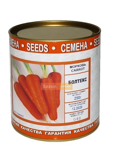 Морква Болтекс 100 г шантане середньостигла, ТМ Вітас - Фото 2