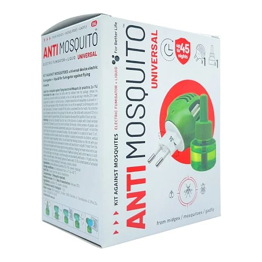 Набір комарів рідина 45 ночей + фумігатор, Antimosquito - Фото 7
