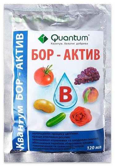 Бор-актив 120 мл добрива хелатне, Quantum