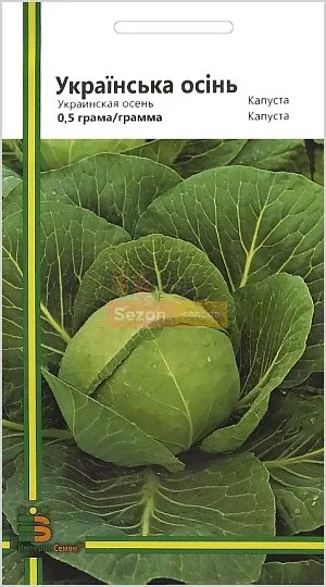 Капуста Українська осінь 0,5 г пізня, Імперія Насіння - Фото 2