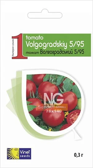 Томат Волгоградский 5/95 0,3 г для переработки кустовой, Vinel' Seeds