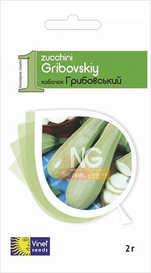 Кабачок Грибовський 37, 2 г кущовий середньопізній, Vinel' Seeds