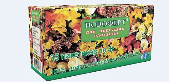 Удобрение для цветущих растений NPK 15-5-30+3MgO+МЭ водорастворимое, Новоферт