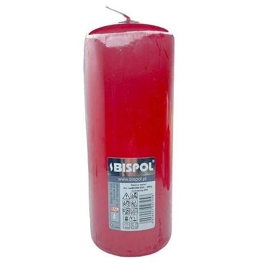 Свічка столова стовпчик 800 г 90 годин sw 80/200-030, Bispol